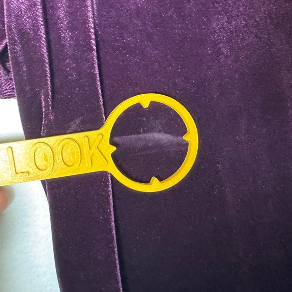 Vtg Rabbit Rabbit Rabbit Designs Purple Velvet Dress Jacket Set Womens Size 12‎ - Picture 8 of 13